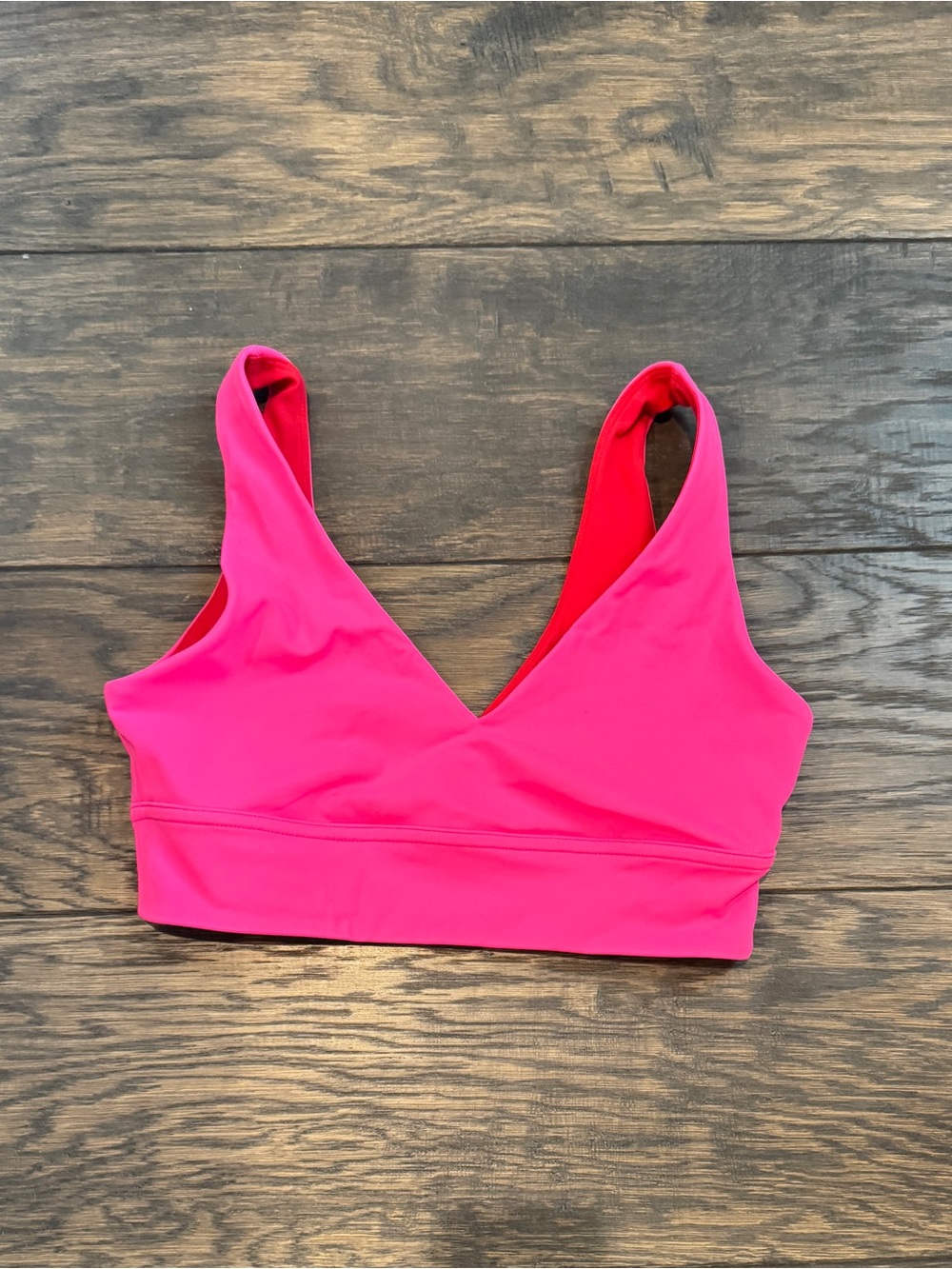 P'TULA PURELUXE Reversible Comfort Bra in Pink Flirt/Red
Hot Size Medium